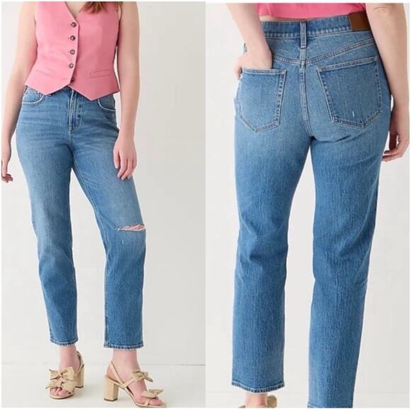 J. CREW High-Rise '90s Classic Straight Jean Sz 31P - Picture 1 of 10